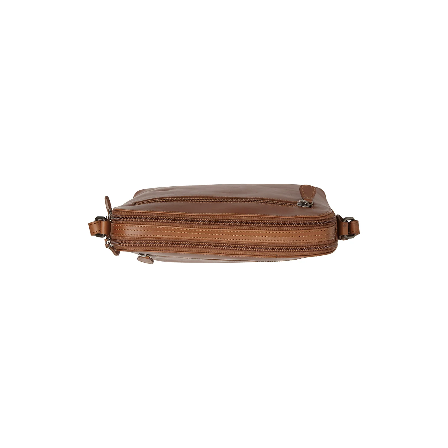 Leather Shoulder Bag Cognac Nebraska - Image 6
