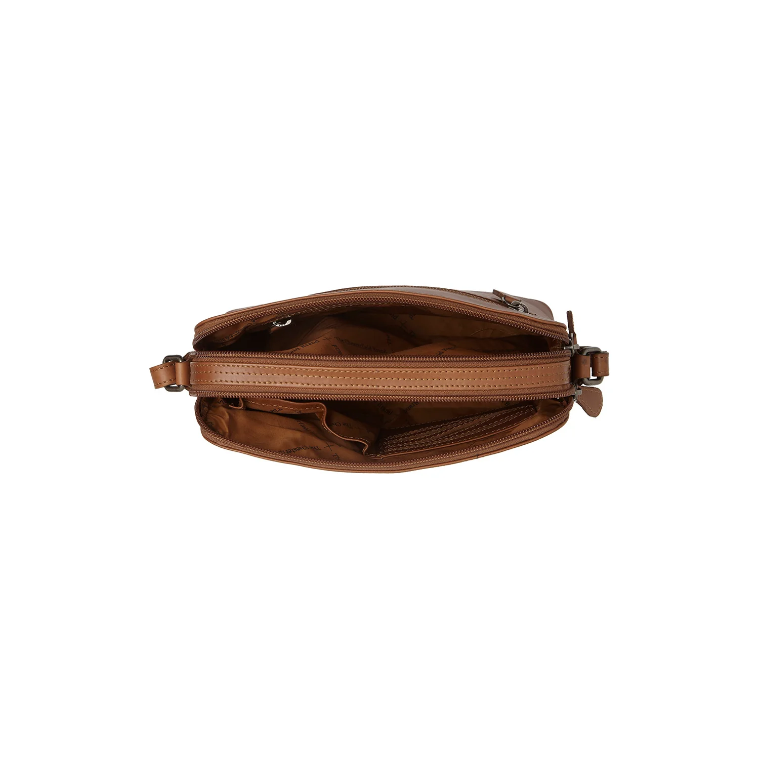 Leather Shoulder Bag Cognac Nebraska - Image 7