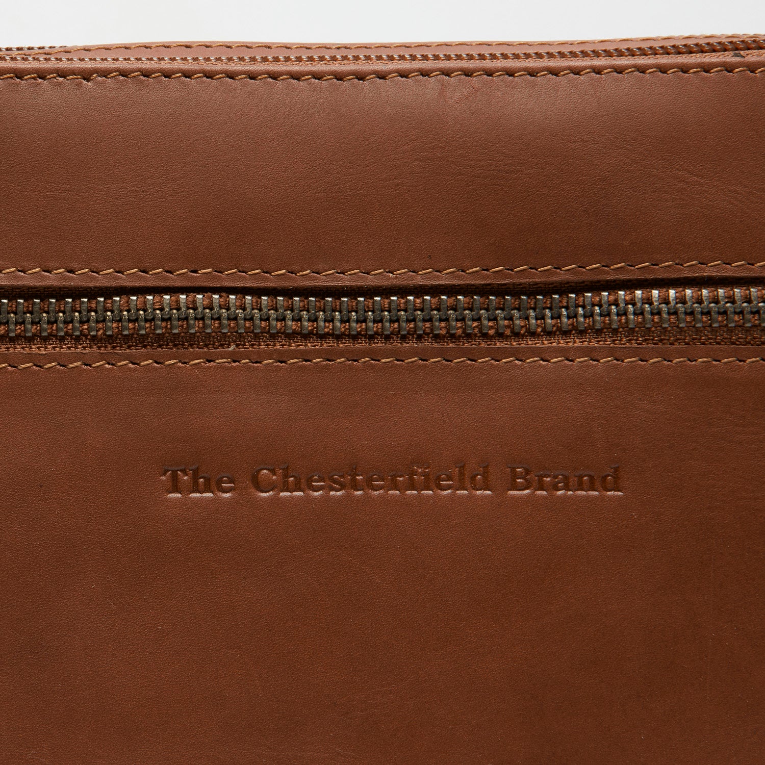 Leather Shoulder Bag Cognac Nebraska - Image 8