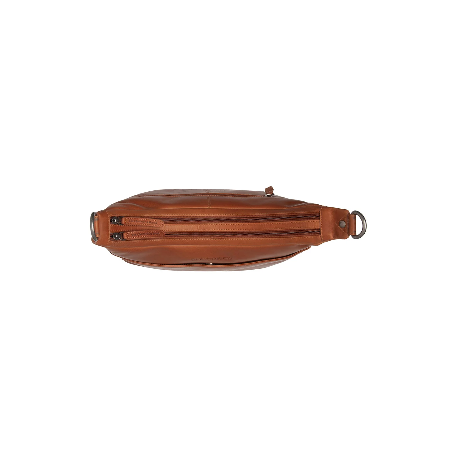 Leather Shoulder Bag Cognac Olvia - Image 5