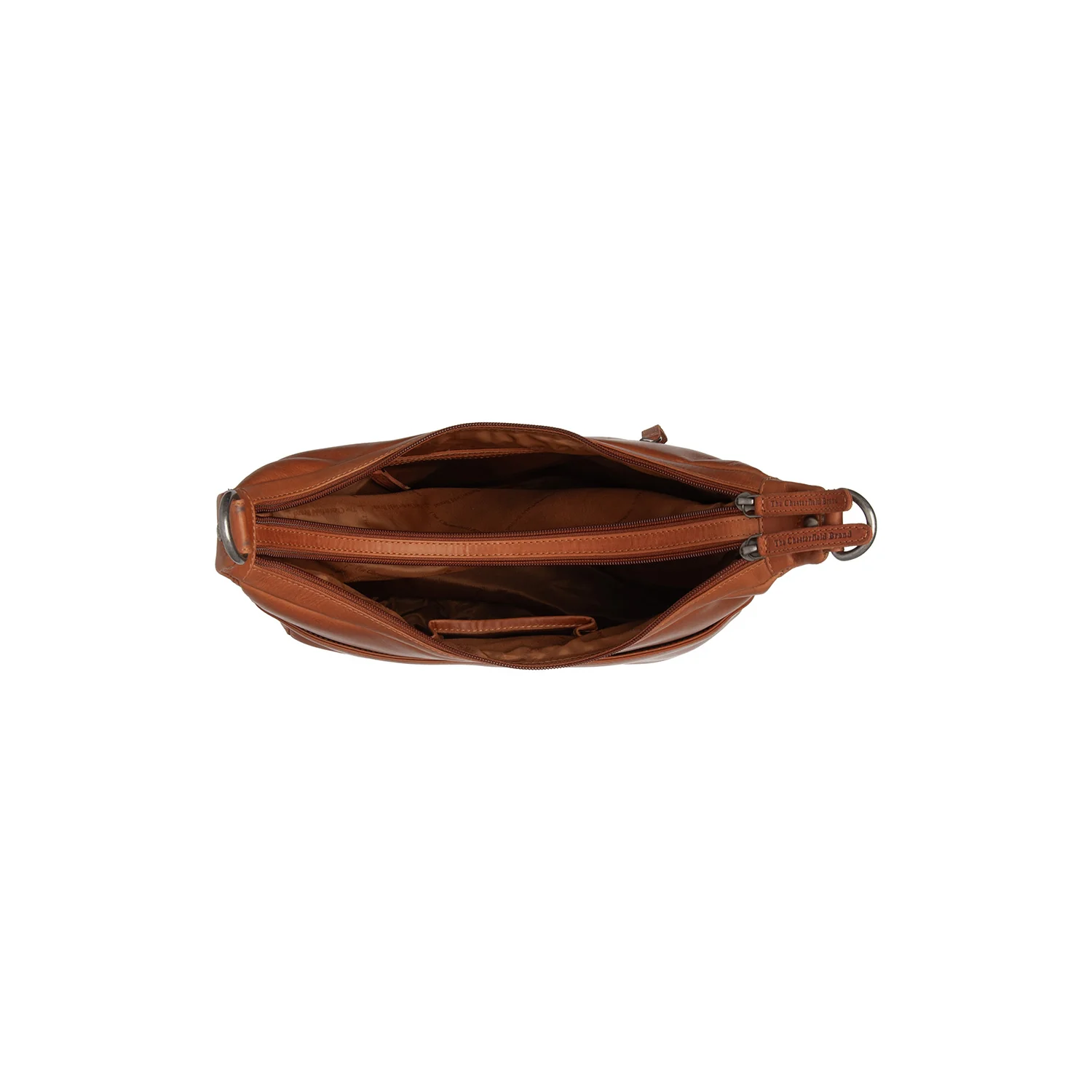 Leather Shoulder Bag Cognac Olvia - Image 6