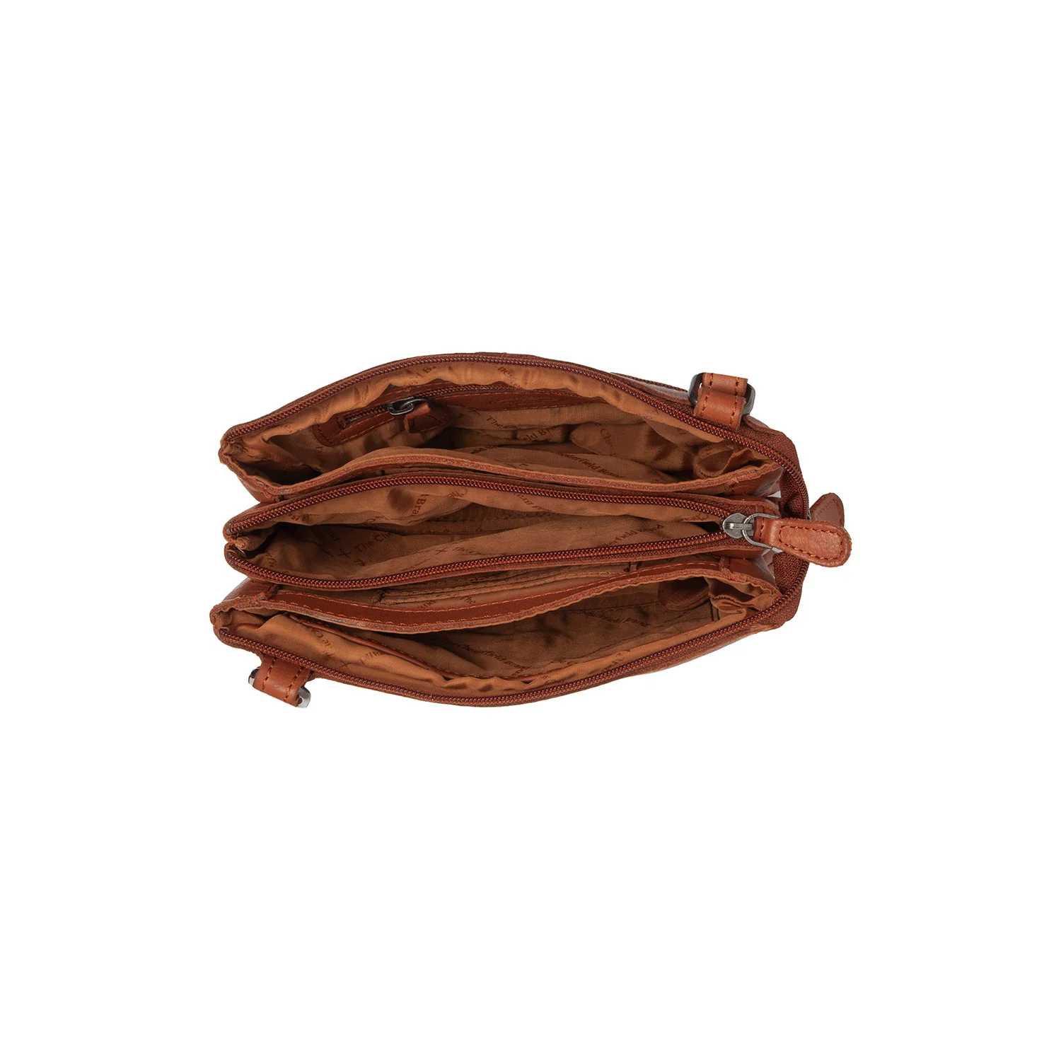 Leather Shoulder Bag Cognac Osaka - Image 4