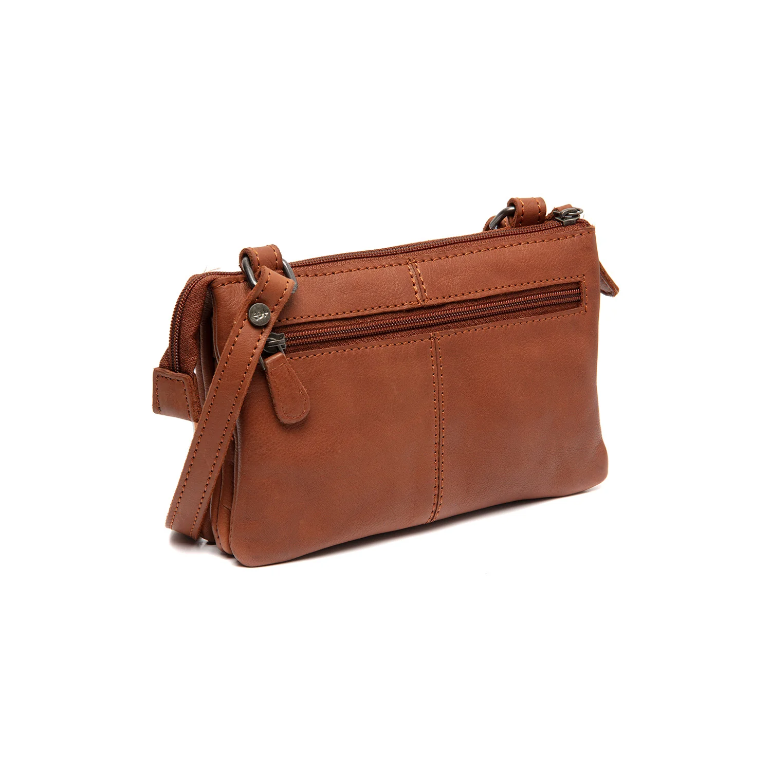 Leather Shoulder Bag Cognac Osaka - Image 6