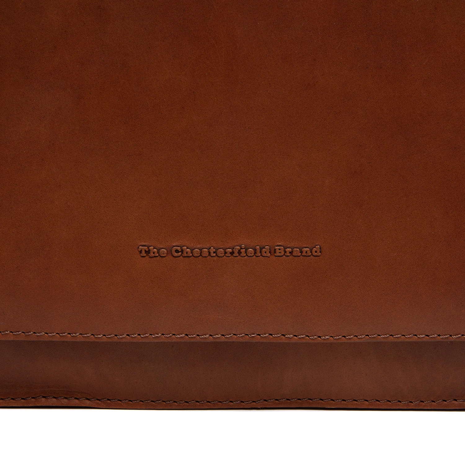 Leather Shoulder Bag Cognac Osuna - Image 5