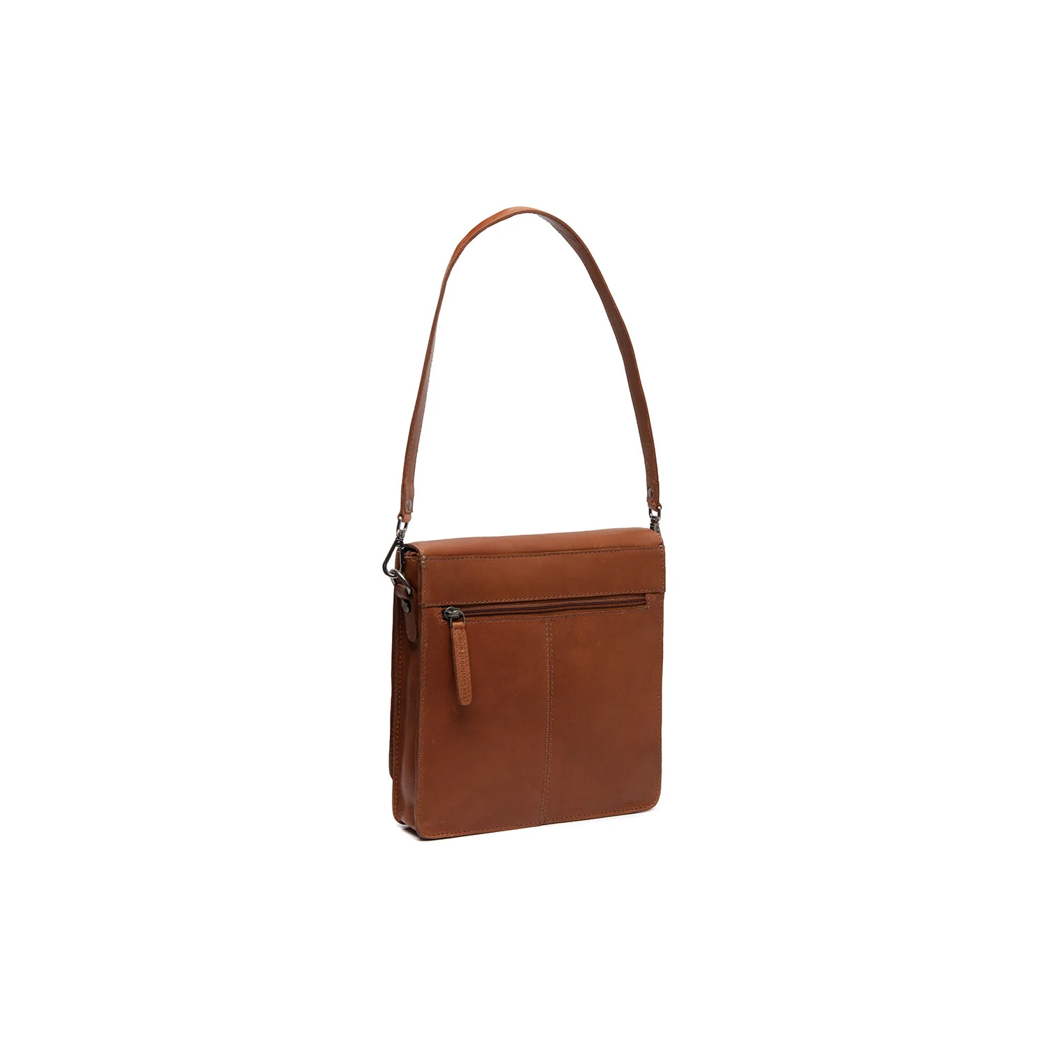 Leather Shoulder Bag Cognac Osuna - Image 9