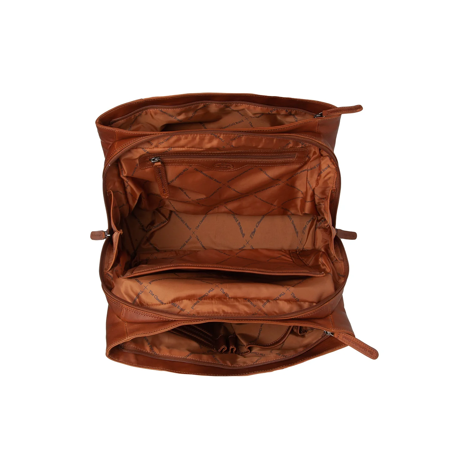 Leather Shoulder Bag Cognac Passau - Image 4