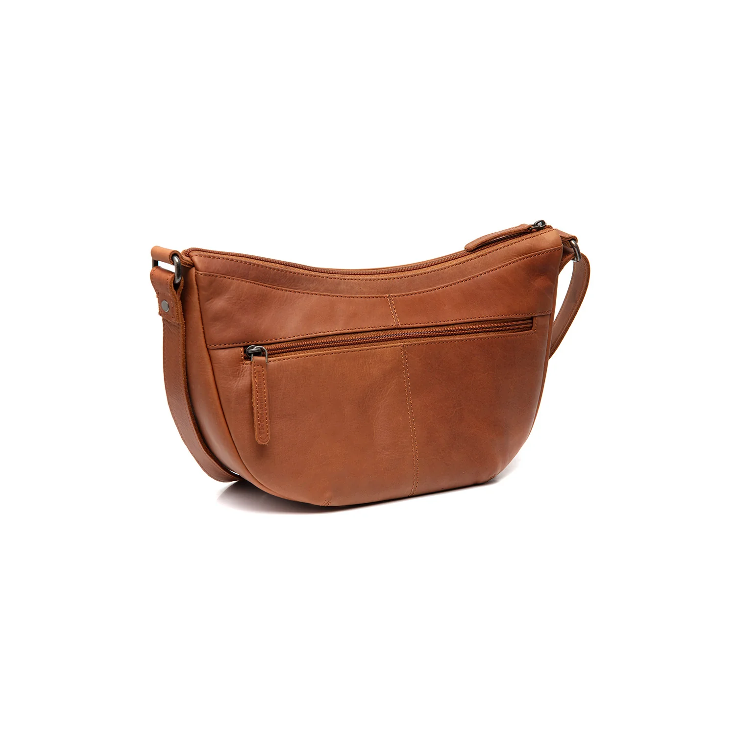 Leather Shoulder Bag Cognac Piemonte - Image 8