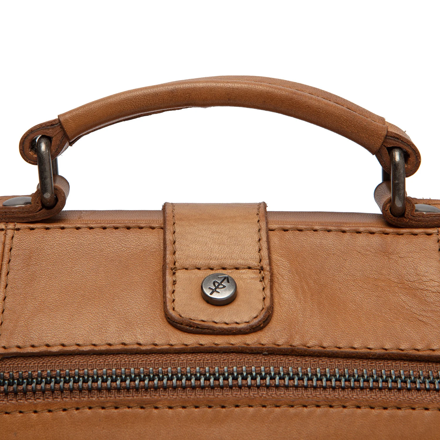 Leather Shoulder Bag Cognac Rachael - Image 5