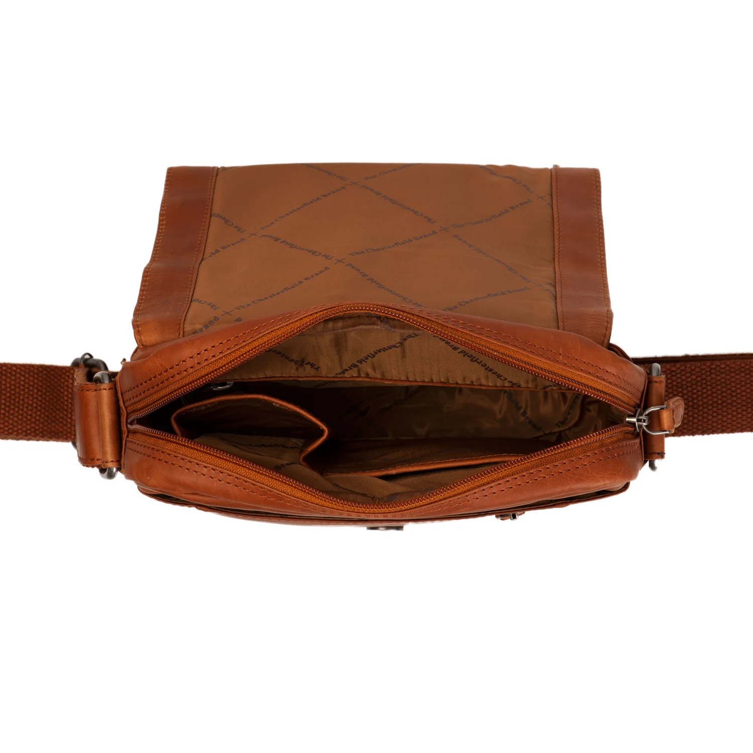 Leather Shoulder Bag Cognac Remy - Image 2