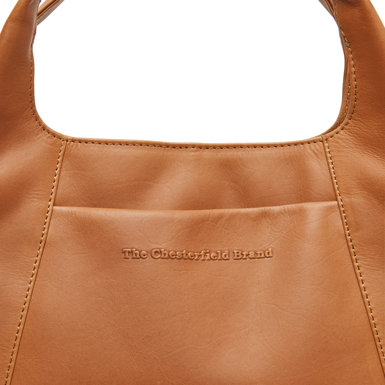 Leather Shoulder Bag Cognac Salina - Image 4