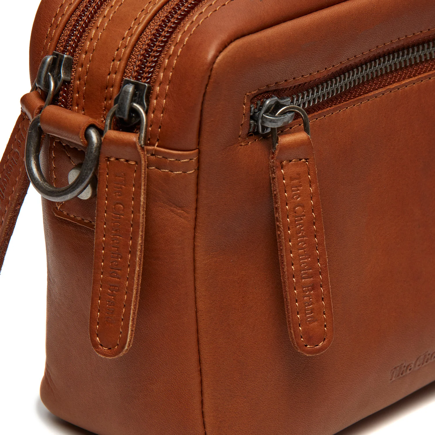 Leather Shoulder Bag Cognac Samui - Image 5