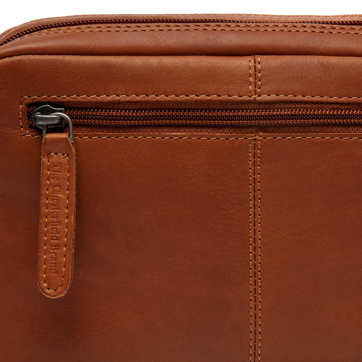 Leather Shoulder Bag Cognac Samui - Image 6