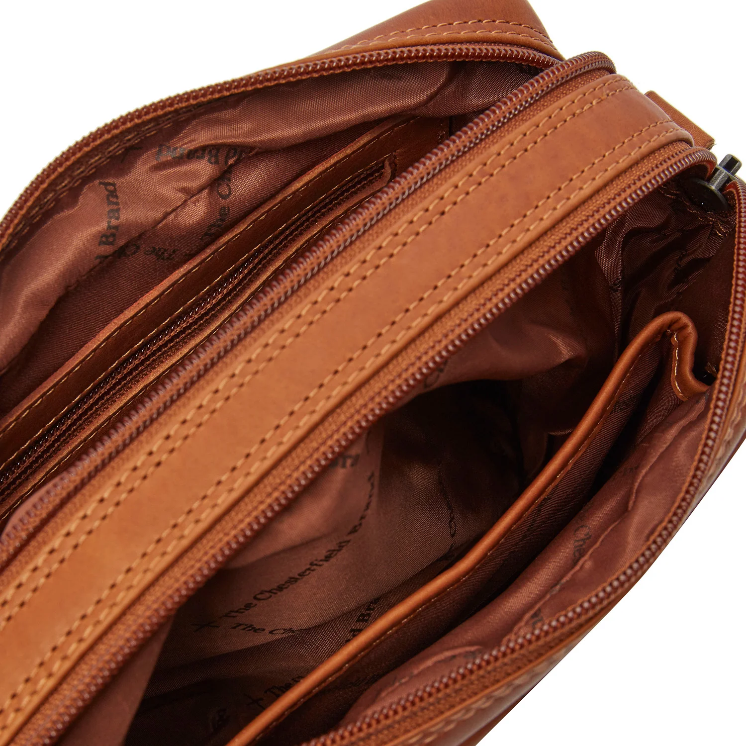 Leather Shoulder Bag Cognac Samui - Image 8