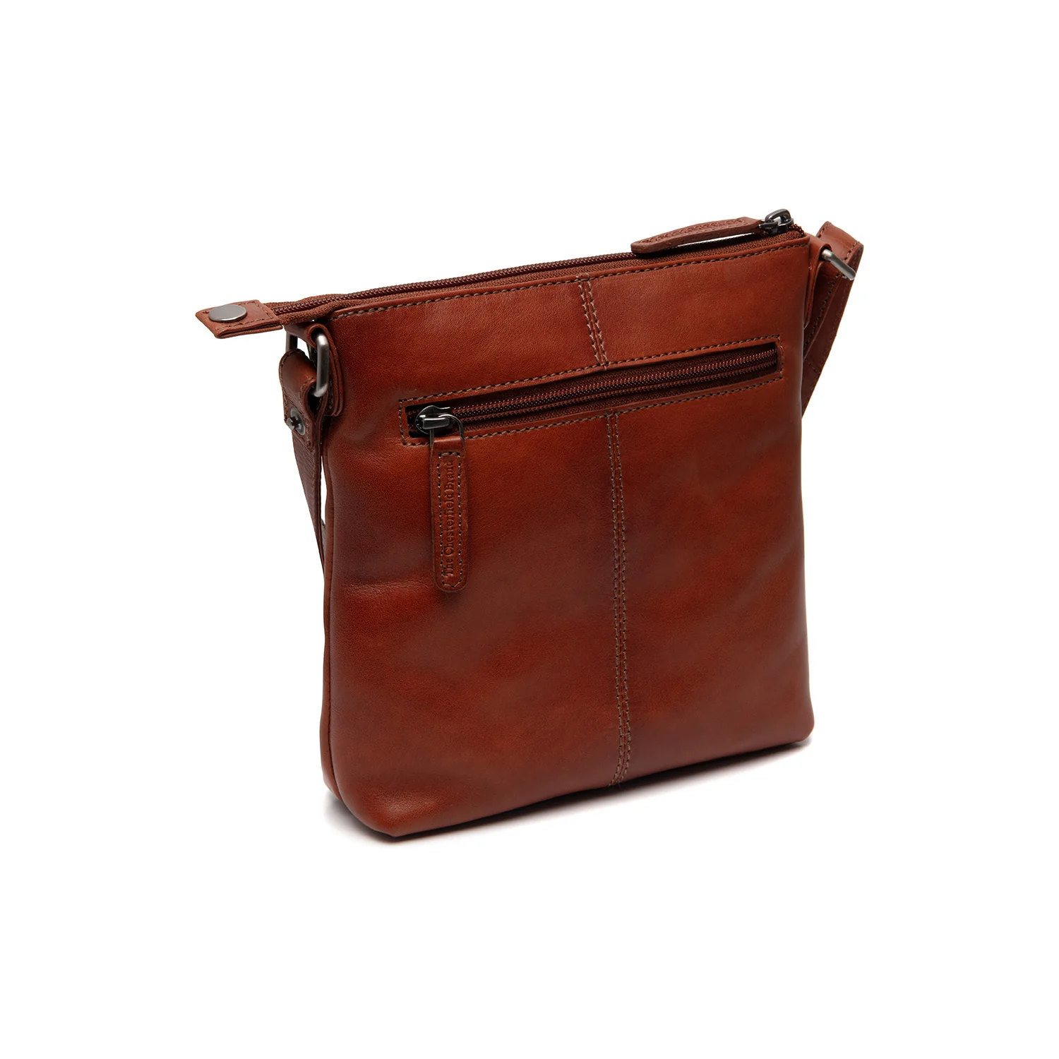 Leather Shoulder Bag Cognac Siena - Image 6