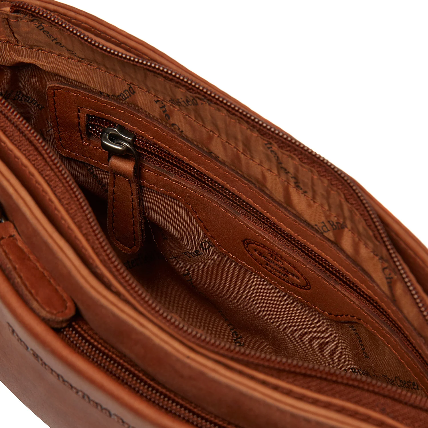 Leather Shoulder Bag Cognac Southampton - Image 2
