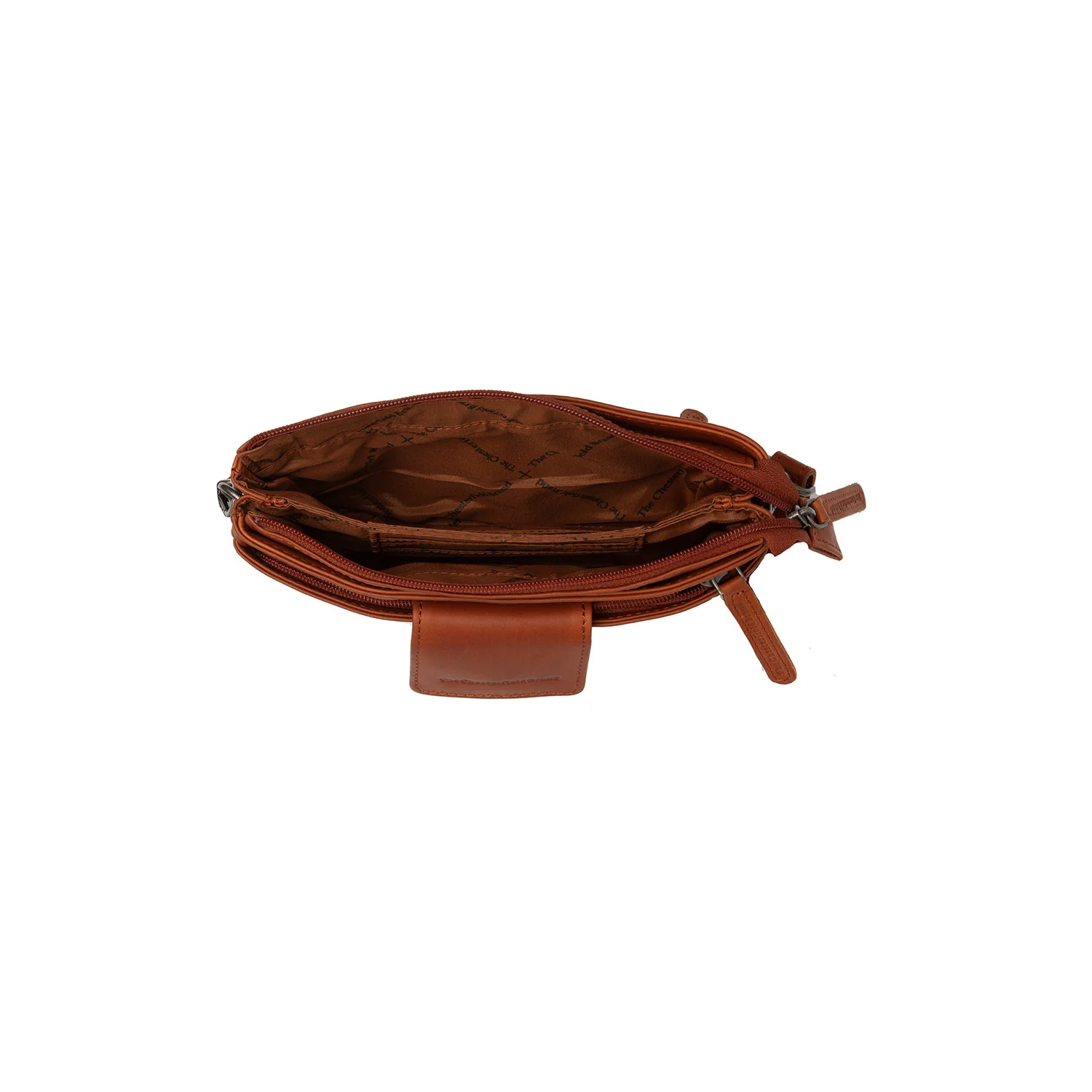 Leather Shoulder Bag Cognac Thompson - Image 4