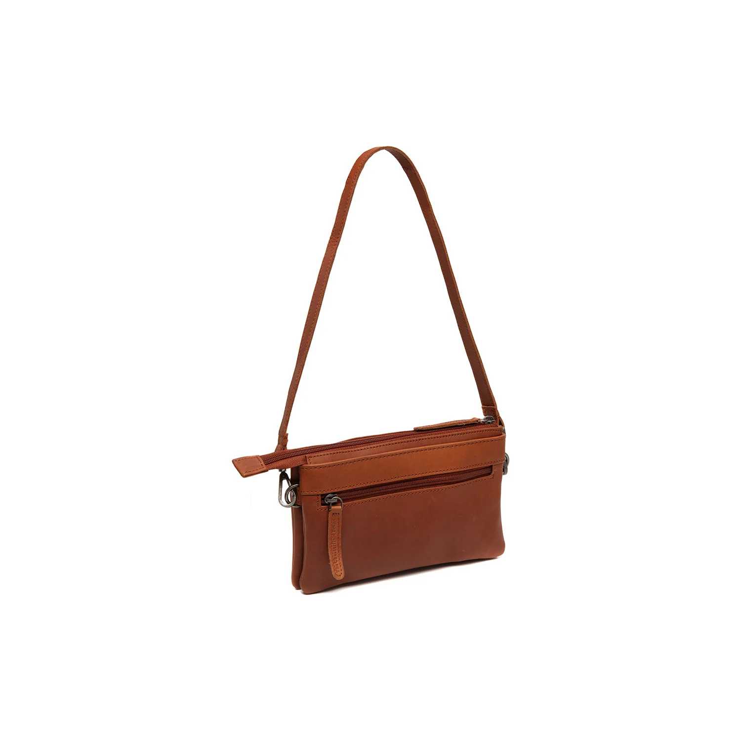 Leather Shoulder Bag Cognac Thompson - Image 7