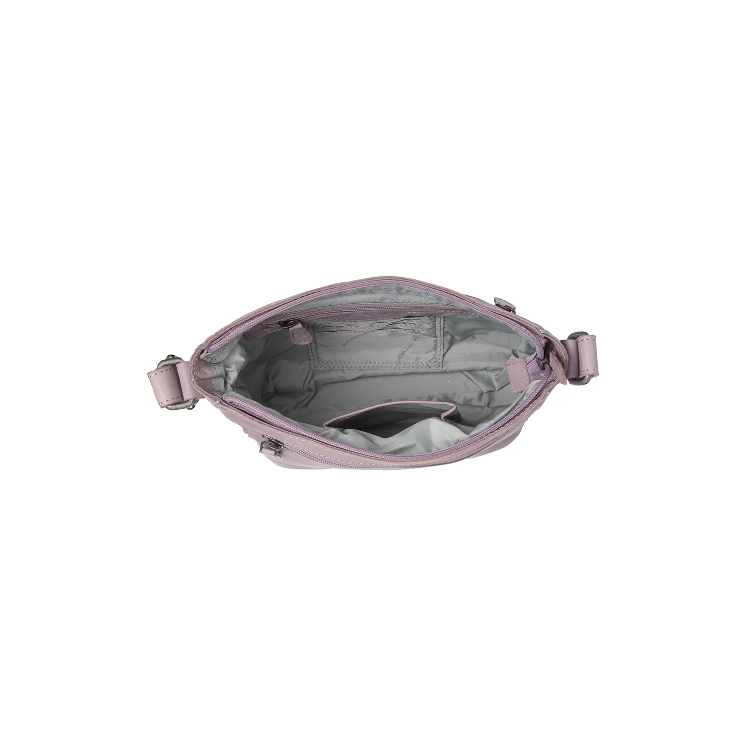 Leather Shoulder Bag Lavender Lilac Aston - Image 4