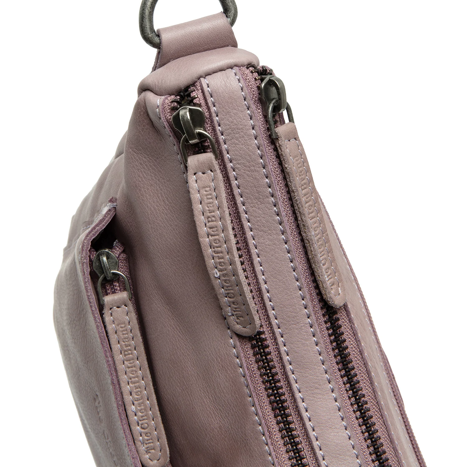 Leather Shoulder Bag Lavender Lilac Caroline - Image 5