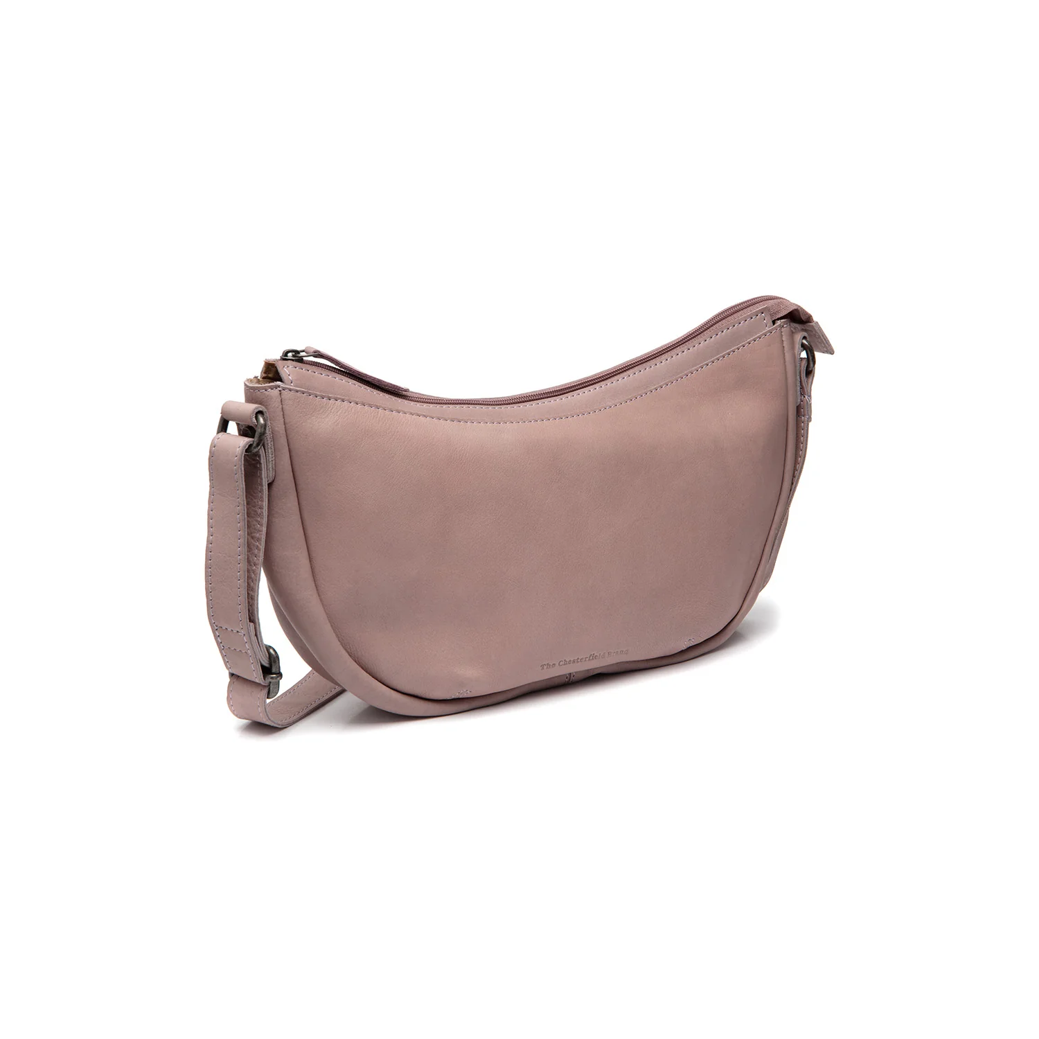 Leather Shoulder Bag Lavender Lilac Clarita