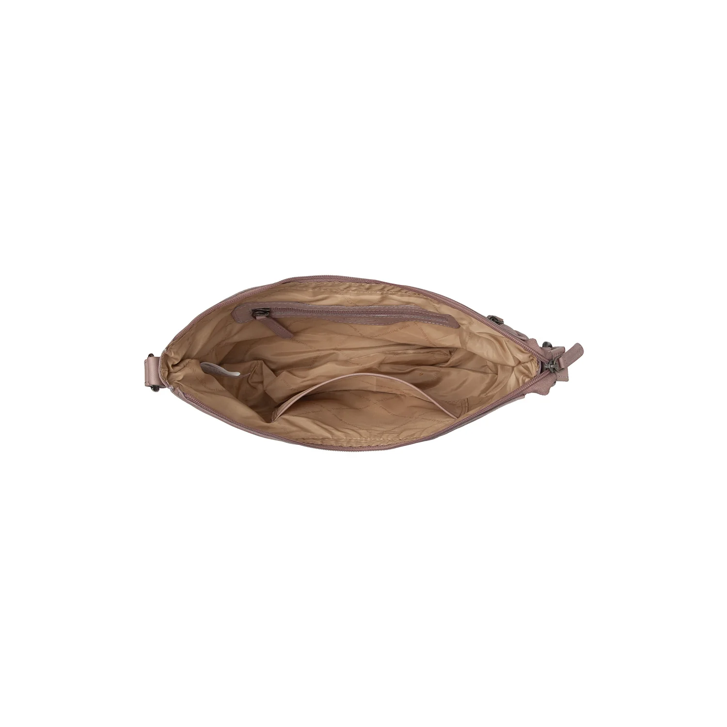 Leather Shoulder Bag Lavender Lilac Clarita - Image 4