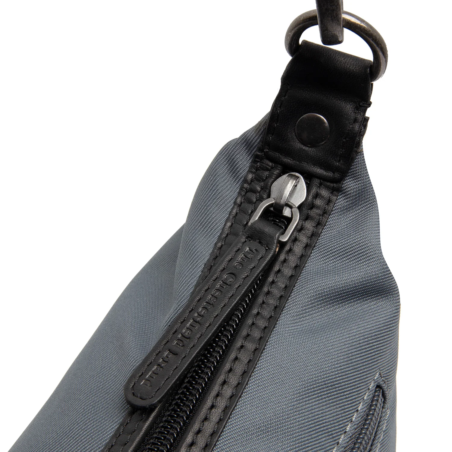 Leather Shoulder Bag Light Grey Lovund - Image 2