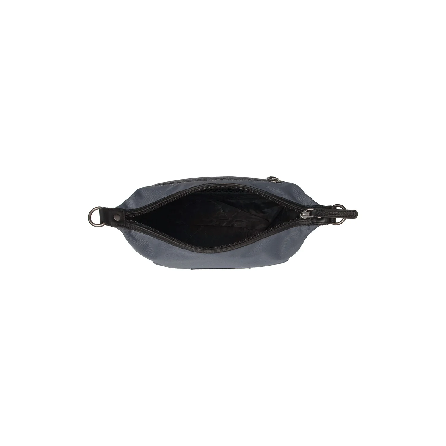 Leather Shoulder Bag Light Grey Lovund - Image 4