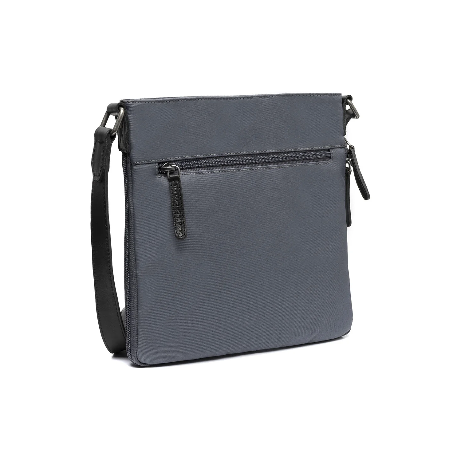 Leather Shoulder Bag Light Grey Malmo - Image 6
