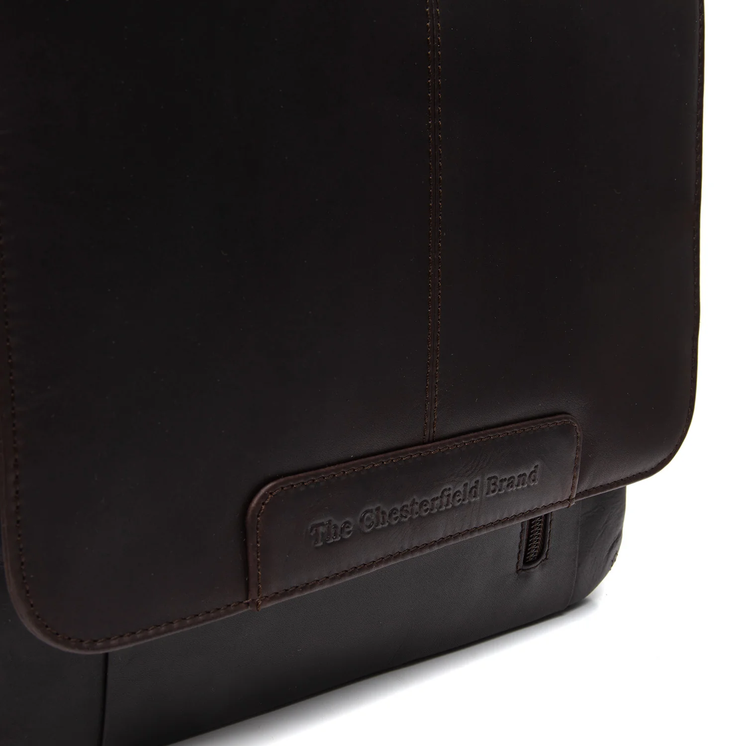 Leather Shoulder Bag Brown Raphael - Image 5