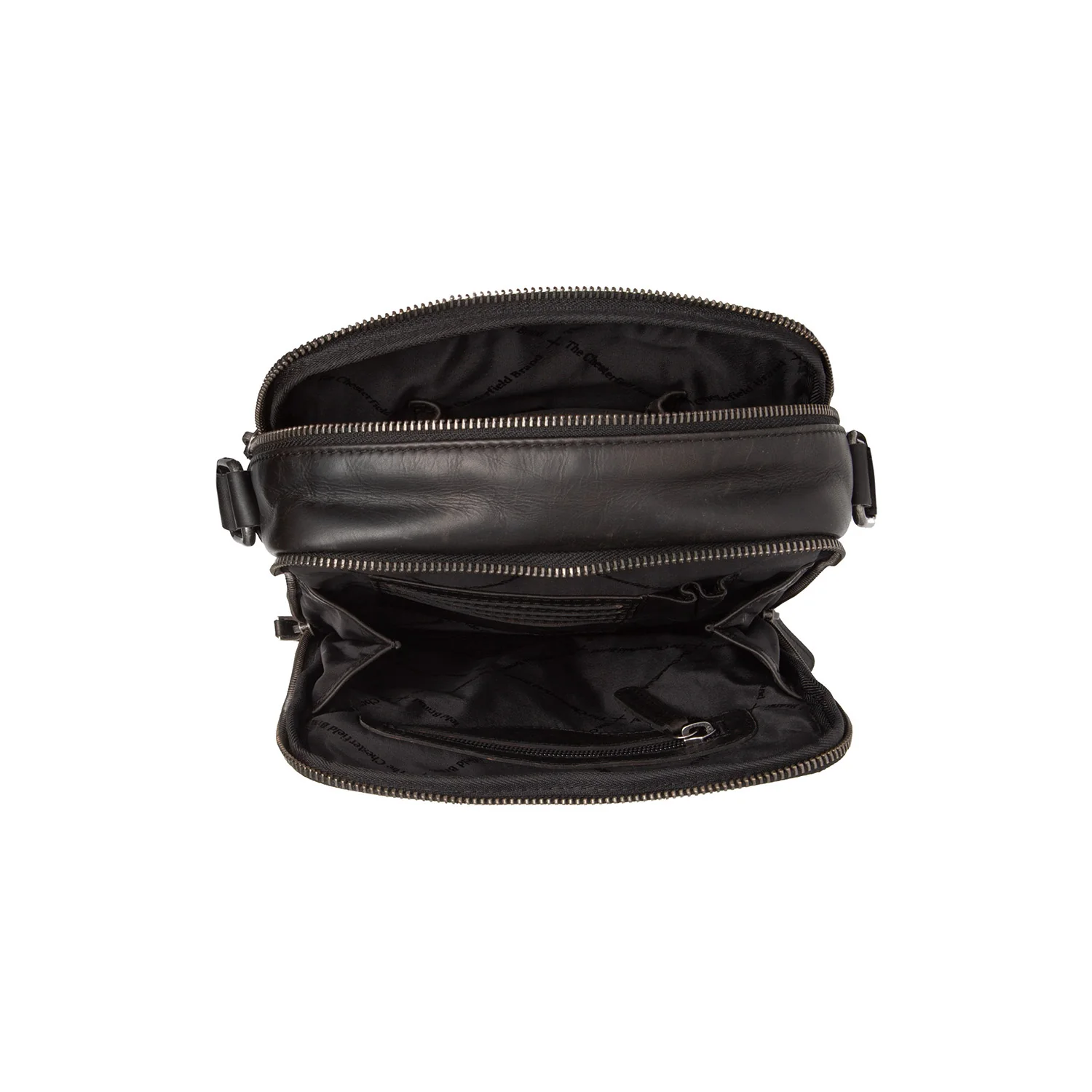 Leather Shoulder Bag Navy Arendal - Image 5