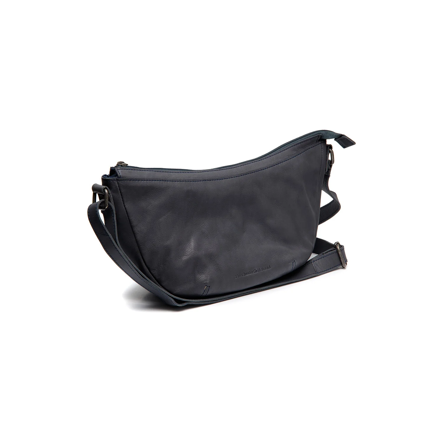 Leather Shoulder Bag Navy Clarita