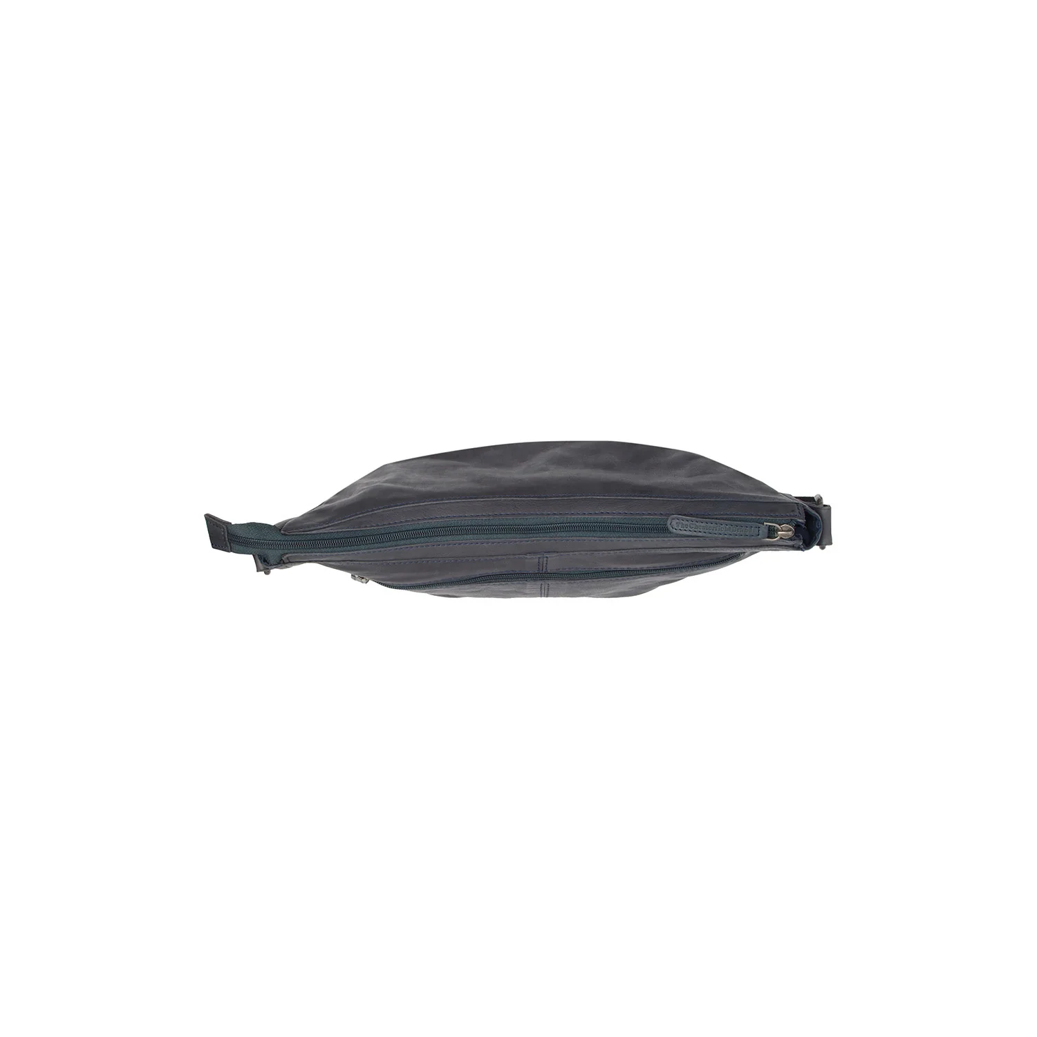 Leather Shoulder Bag Navy Clarita - Image 5