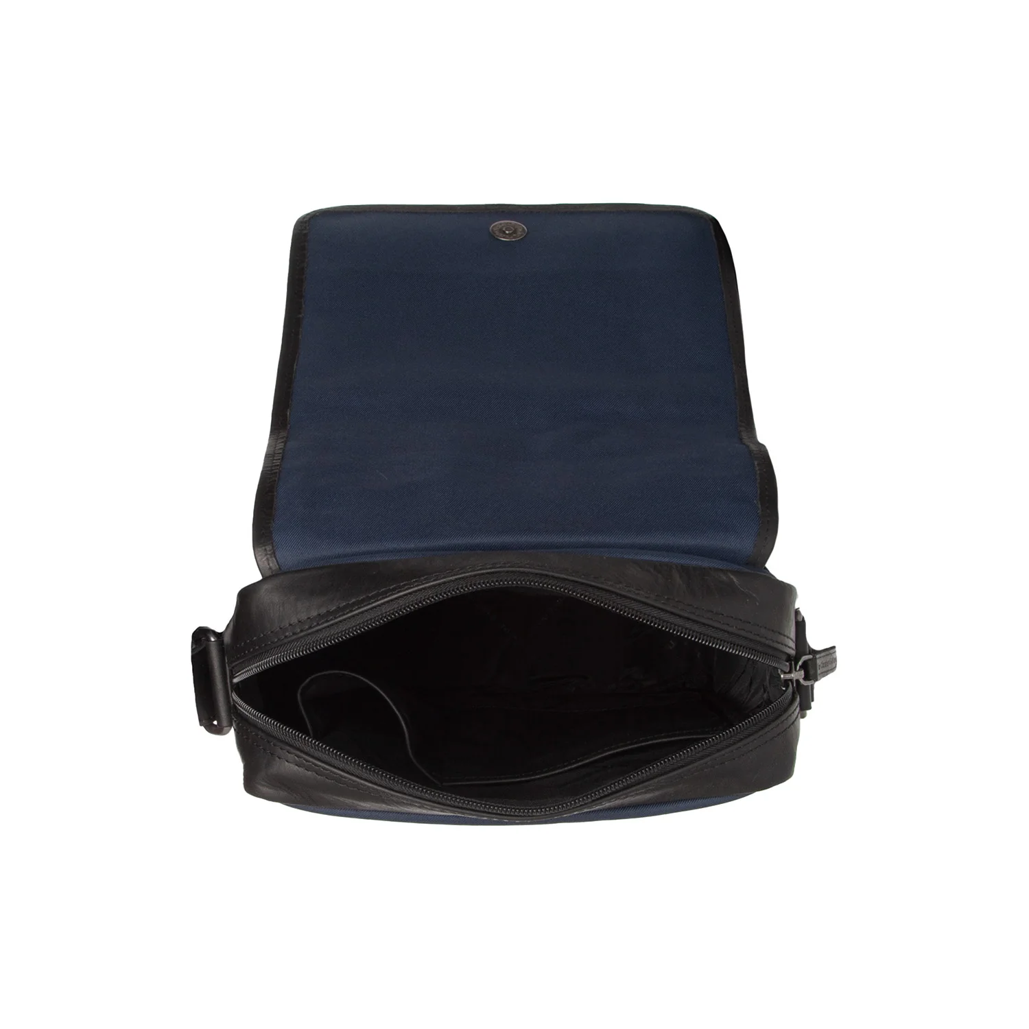 Leather Shoulder Bag Navy Mikeli - Image 4