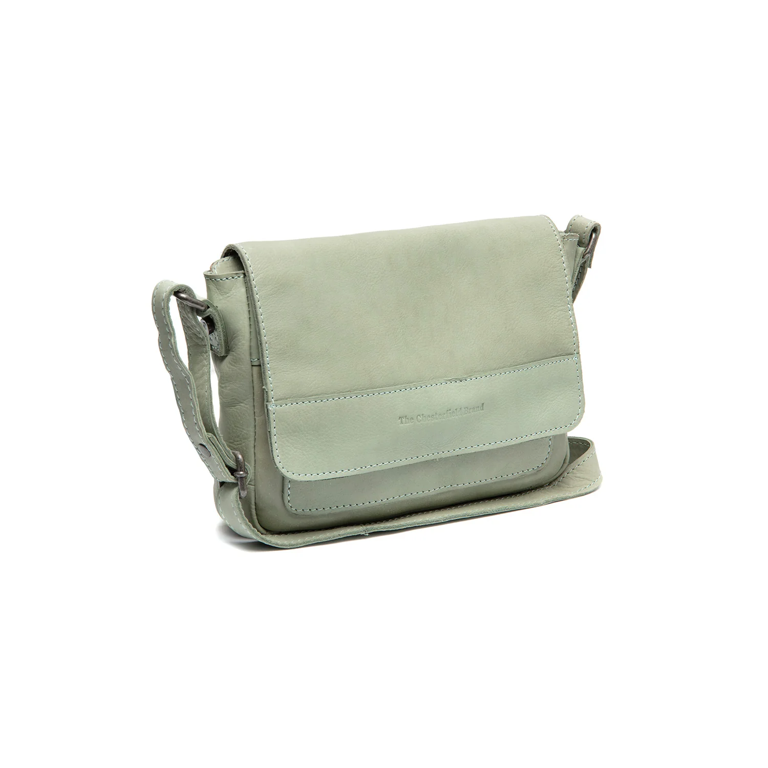 Leather Shoulder Bag Ocean Green Ann