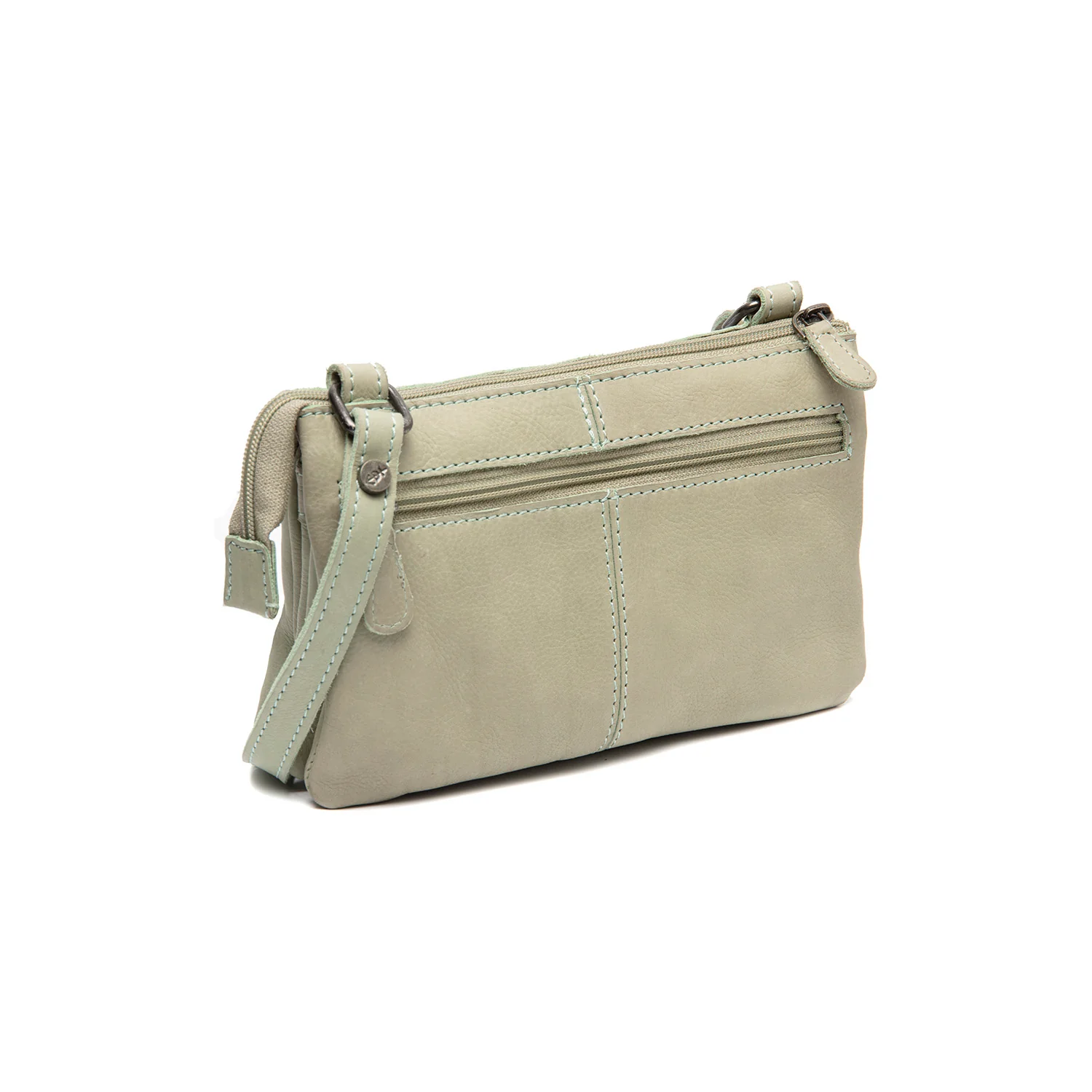 Leather Shoulder Bag Ocean Green Osaka - Image 6