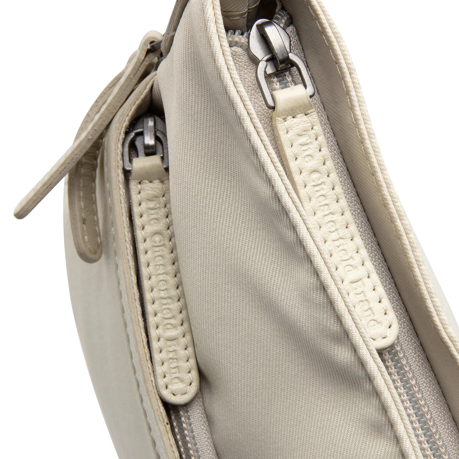 Leather Shoulder Bag Off White Malmo - Image 2