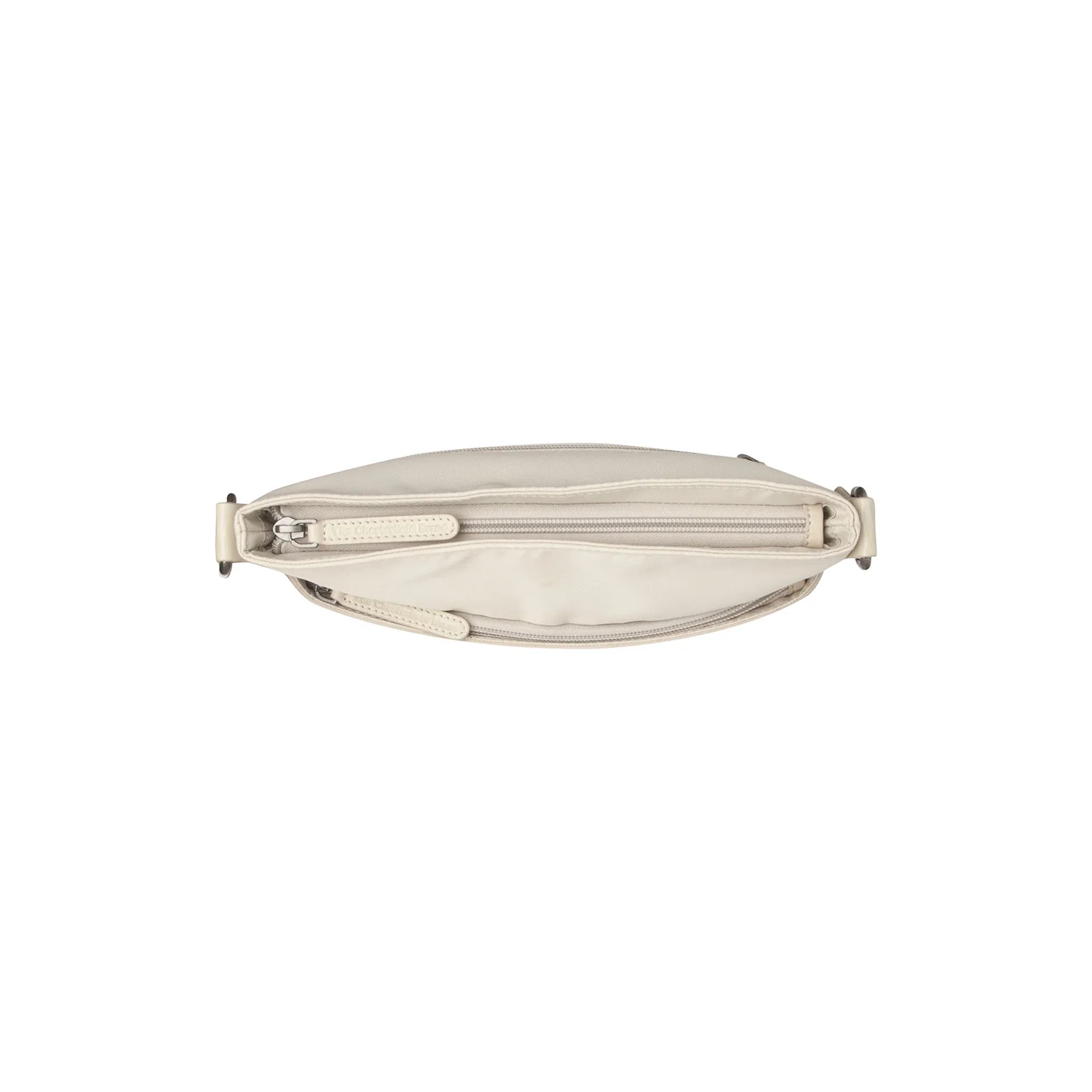 Leather Shoulder Bag Off White Malmo - Image 3