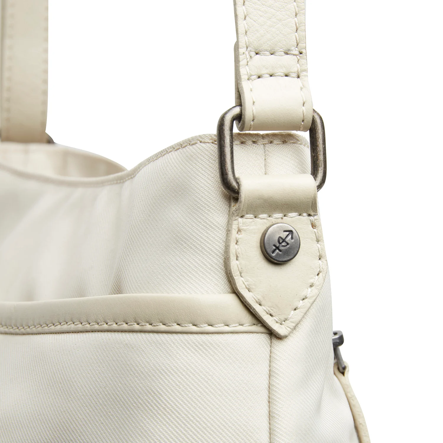 Leather Shoulder Bag Off White Nevon - Image 2