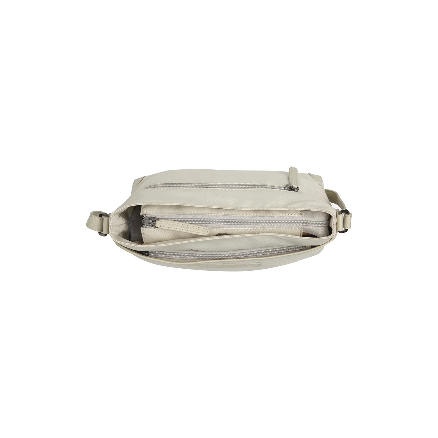 Leather Shoulder Bag Off White Nevon - Image 3