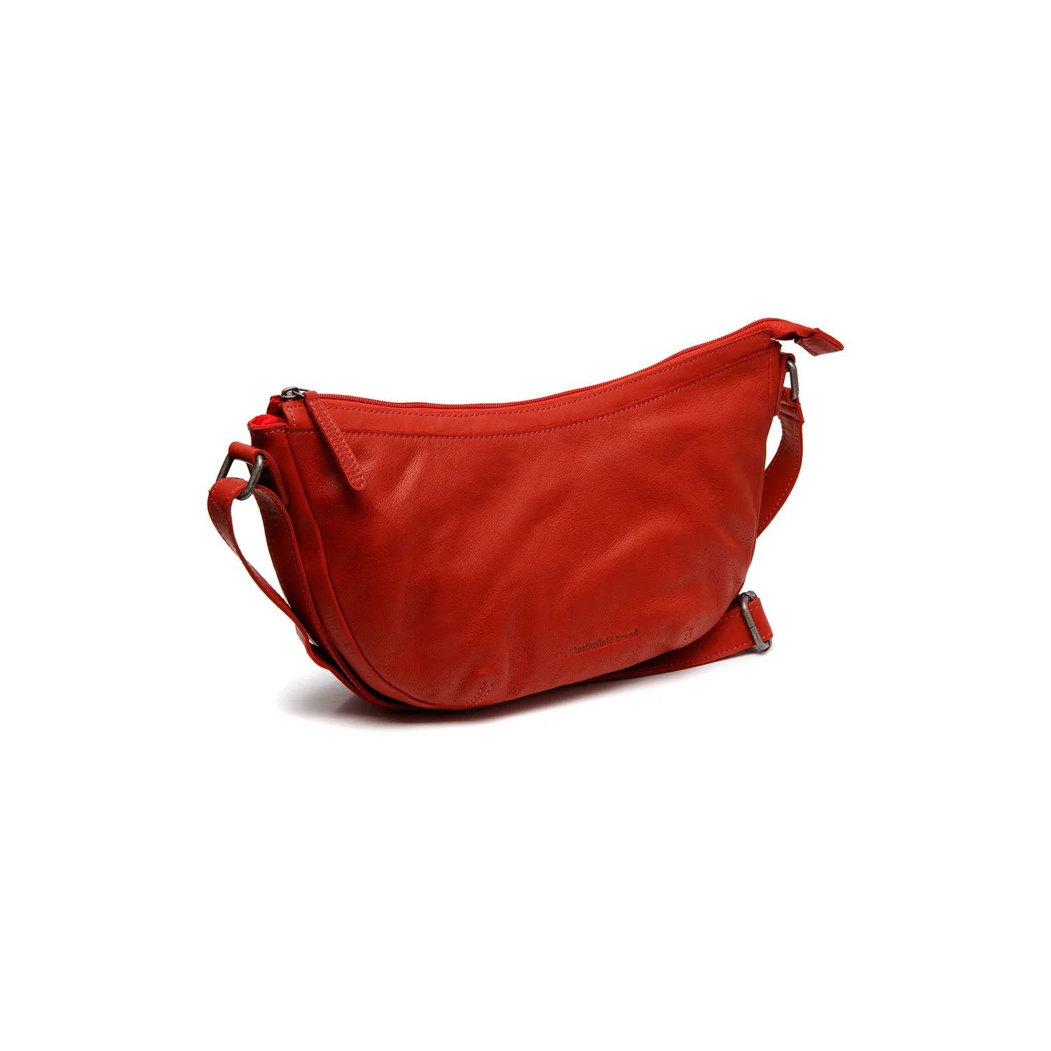 Leather Shoulder Bag Red Clarita