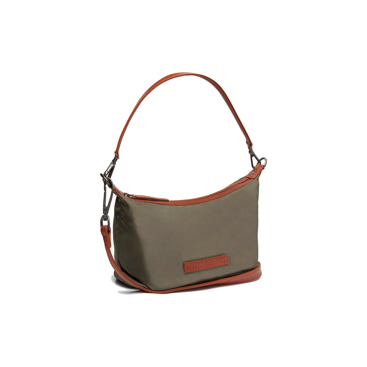 Leather Shoulder Bag Steel Green Lovund