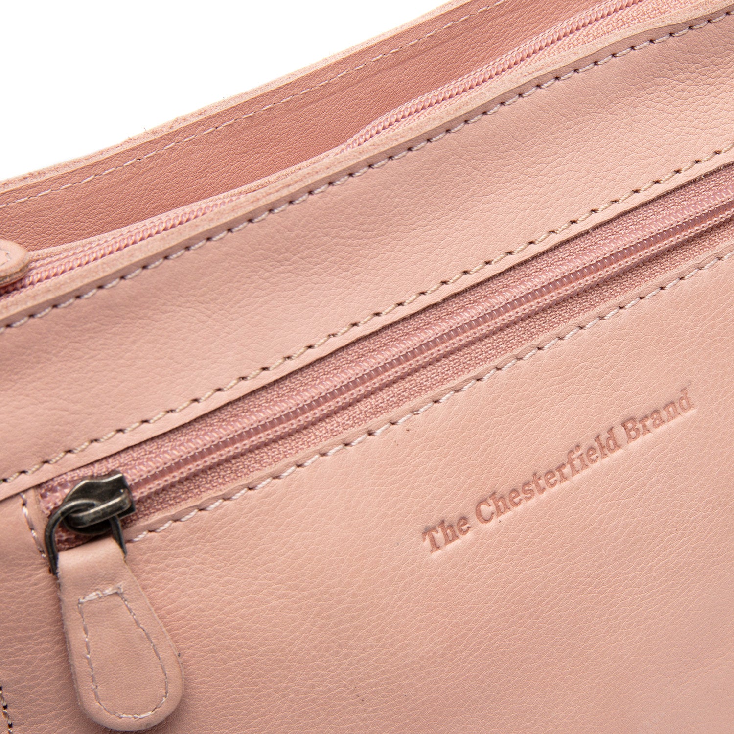 Leather Shoulder Bag Vintage Rose Aston - Image 2
