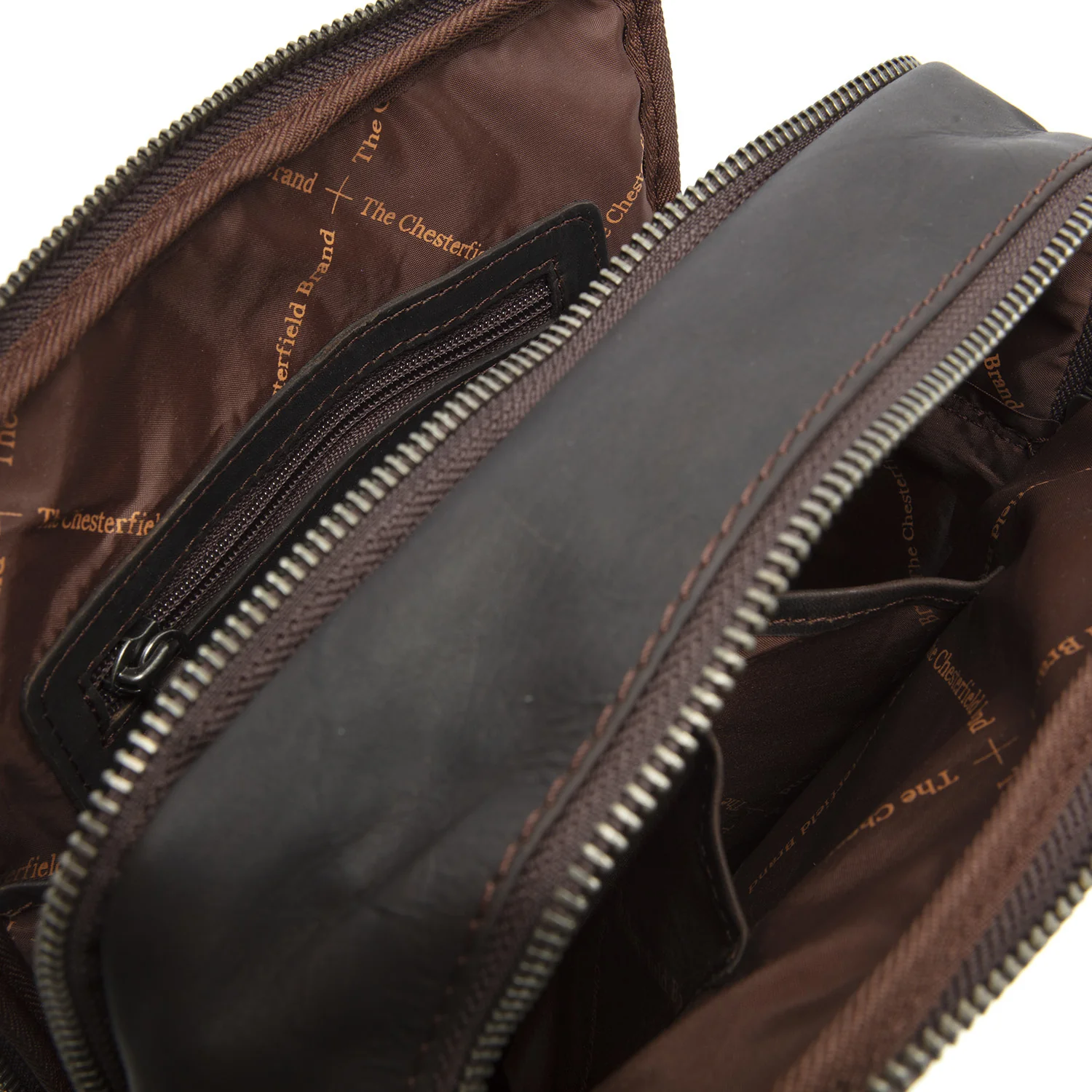 Leather Shoulderbag Brown Alva - Image 3