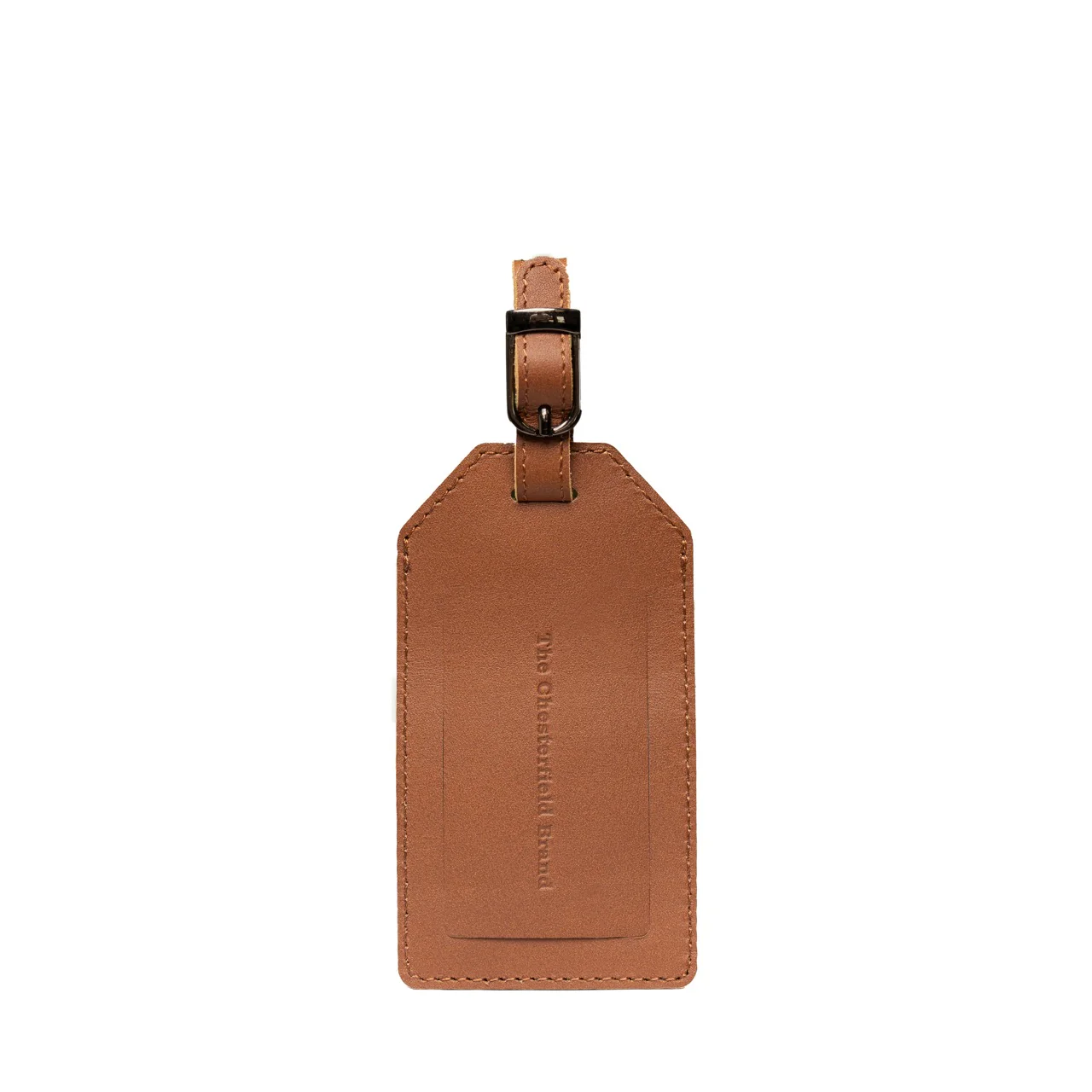 Leather Suitcase Label Cognac - Image 5