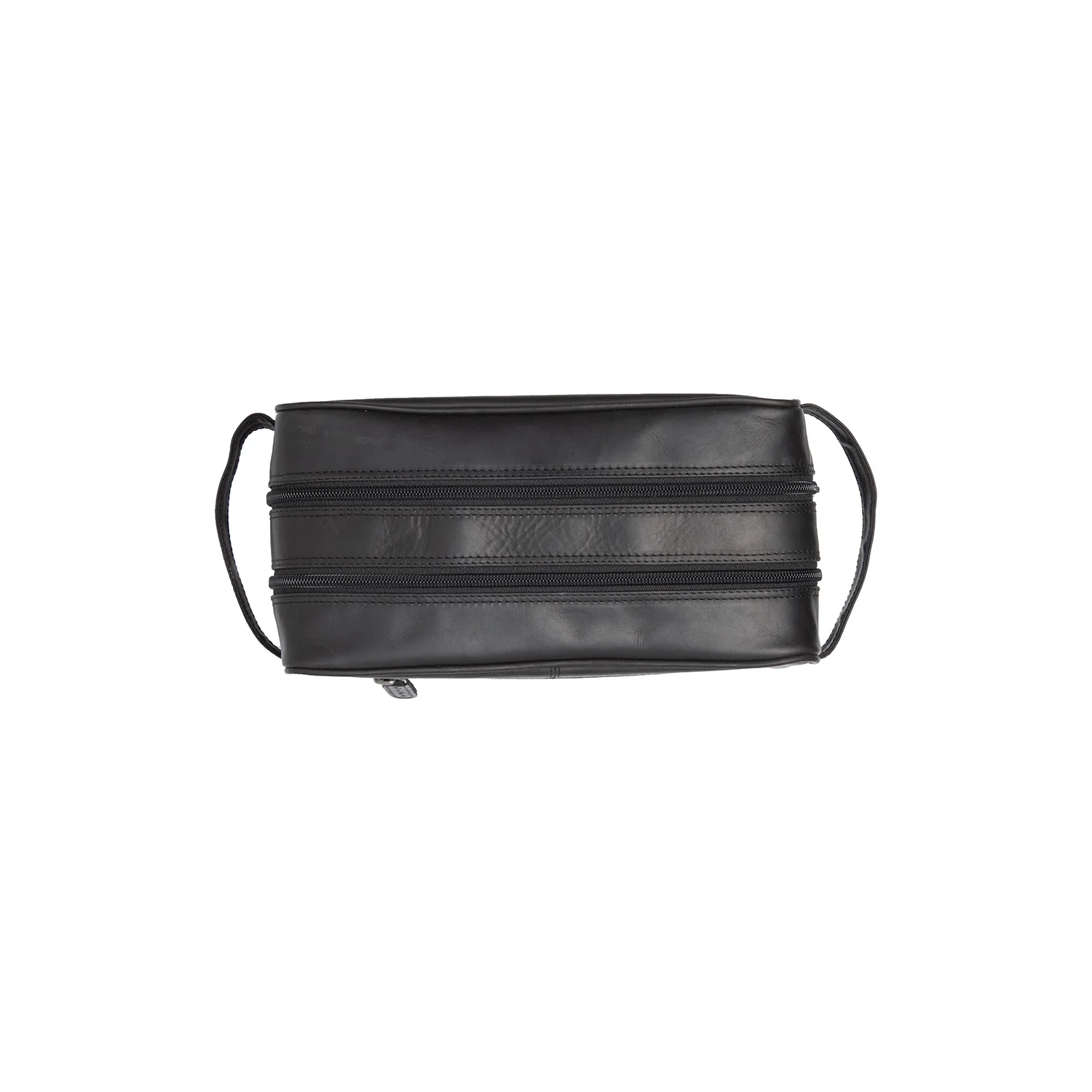 Leather Toiletry Bag Black Stacey - Image 6