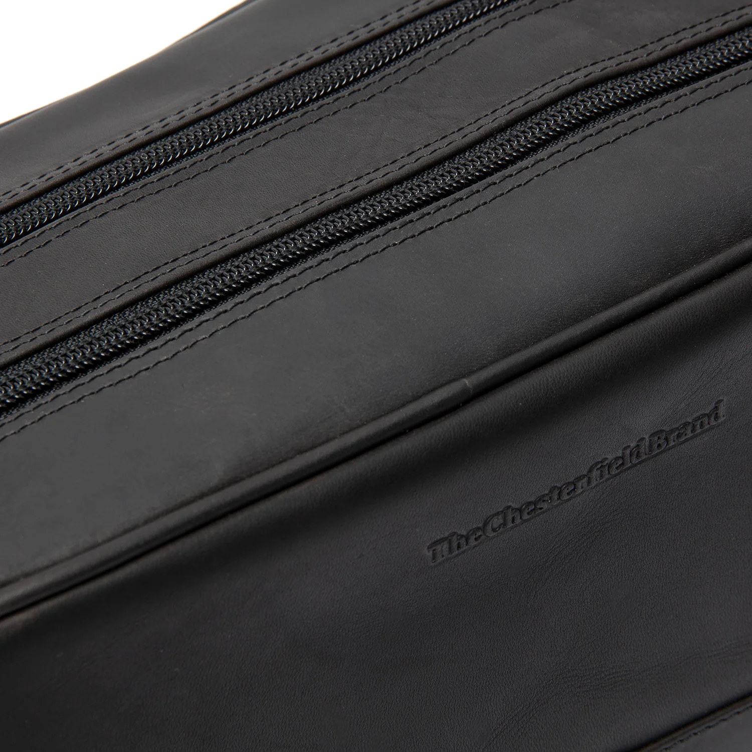 Leather Toiletry Bag Black Stacey - Image 7