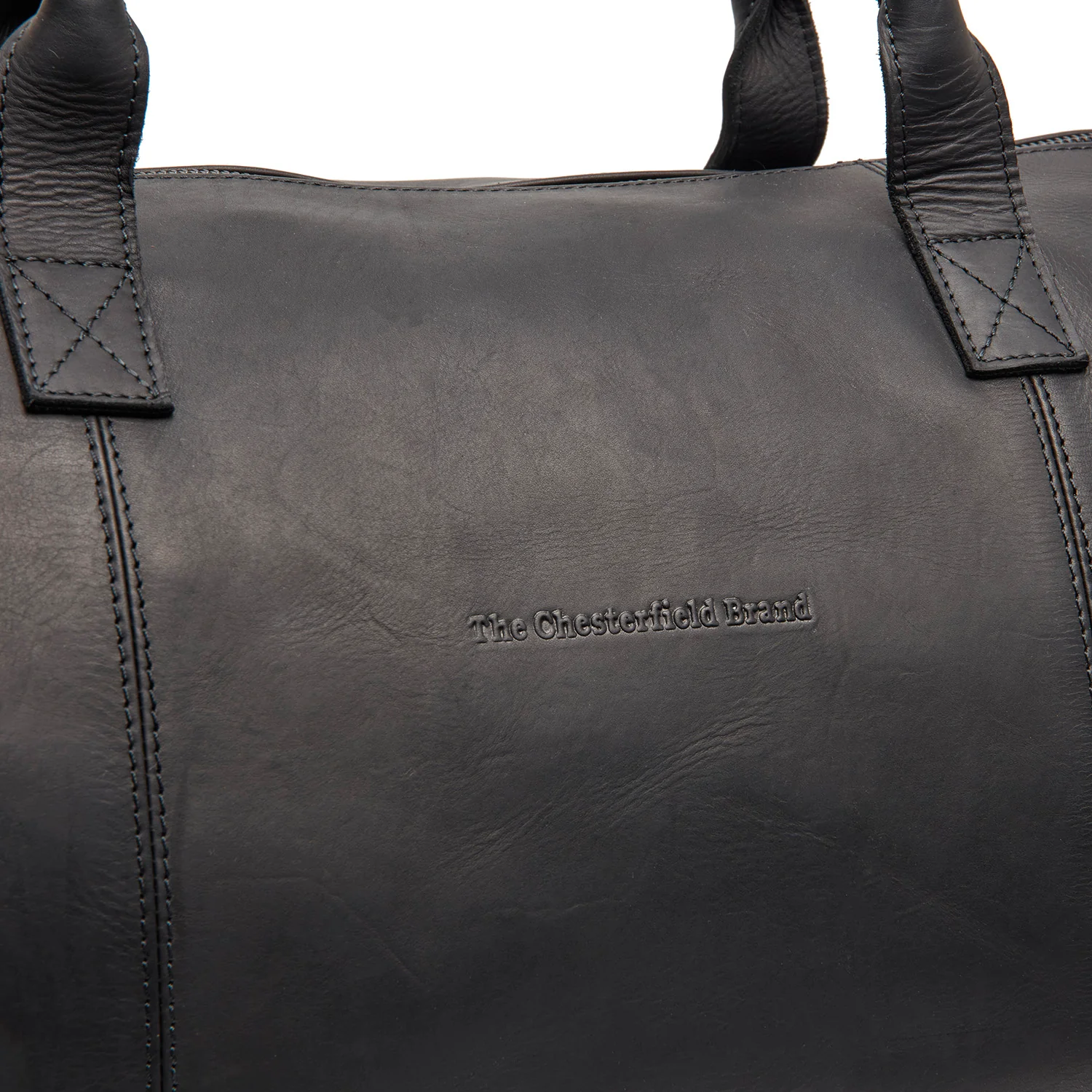 Leather Travel Bag Black Finlay - Image 4