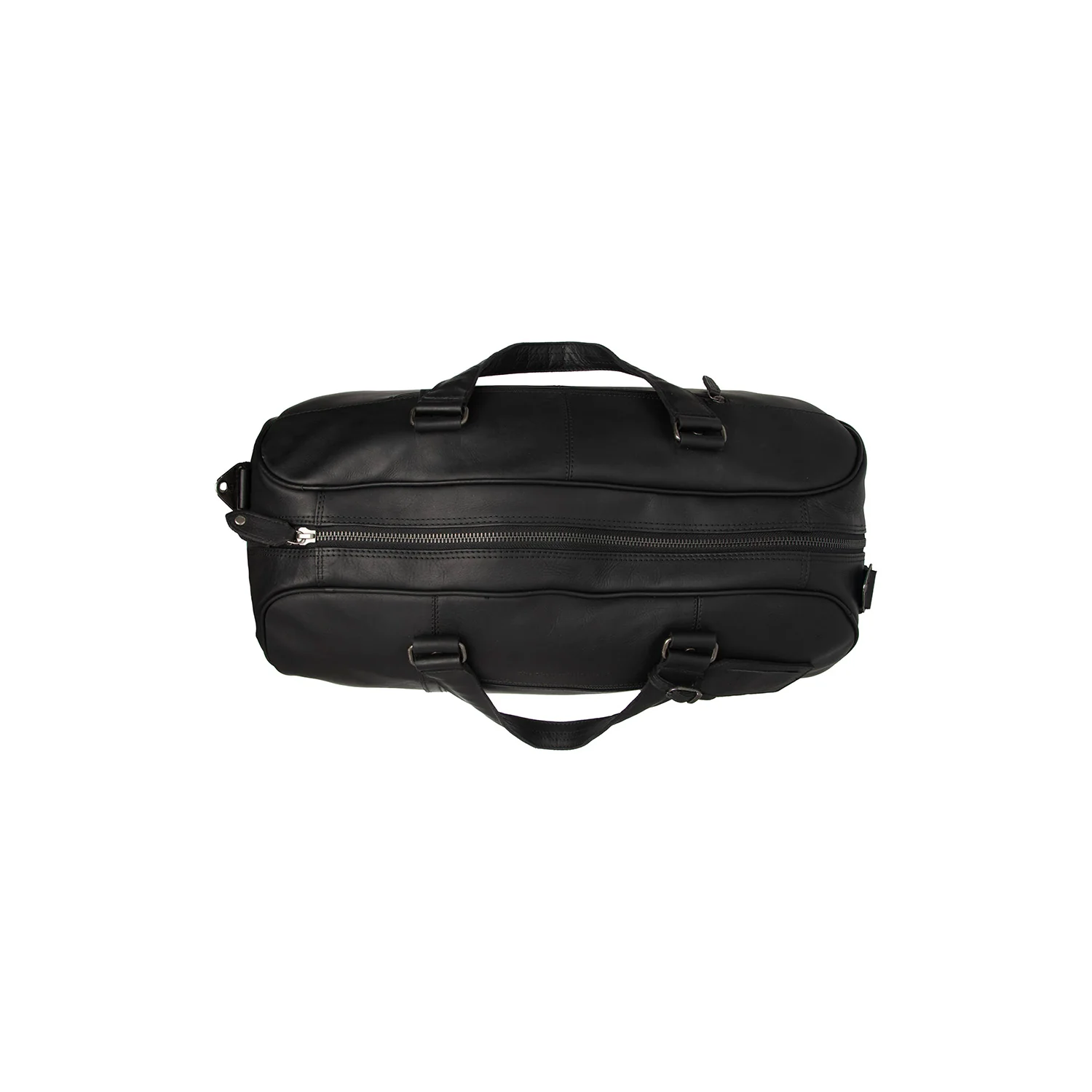 Leather Travel Bag Black Rivaro - Image 4