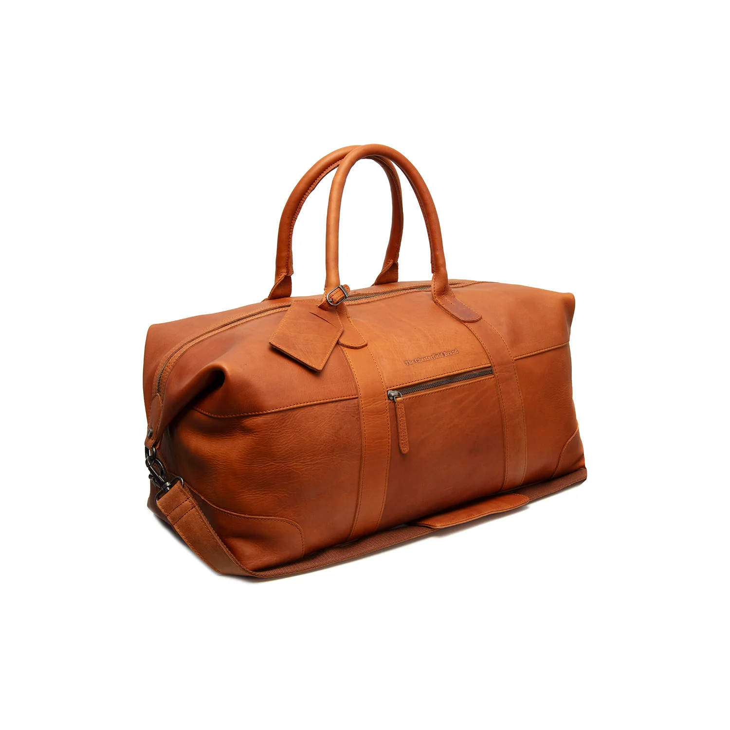 Leather Travel Bag Cognac Portsmouth 2