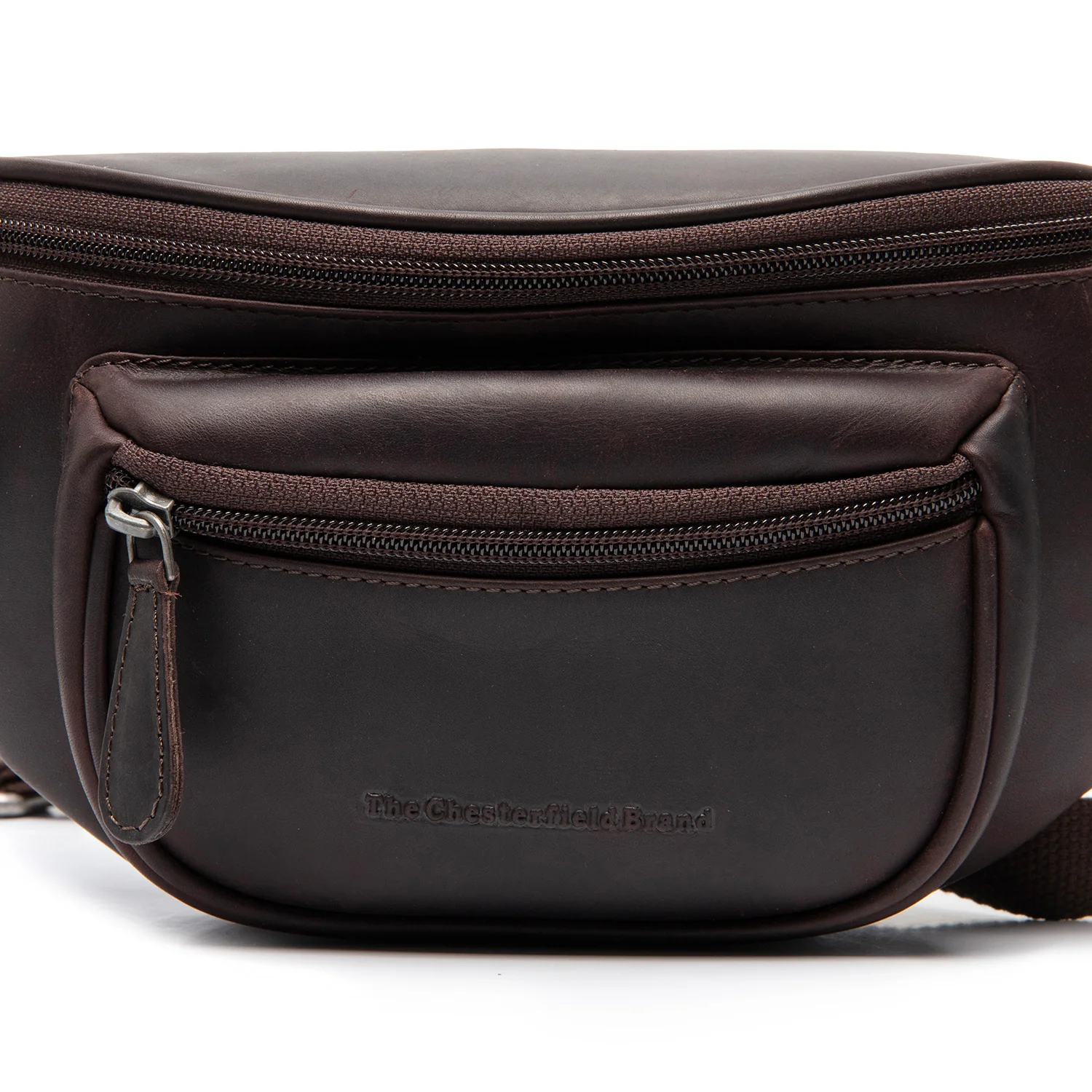 Leather Waist Pack Brown Vernio - Image 2